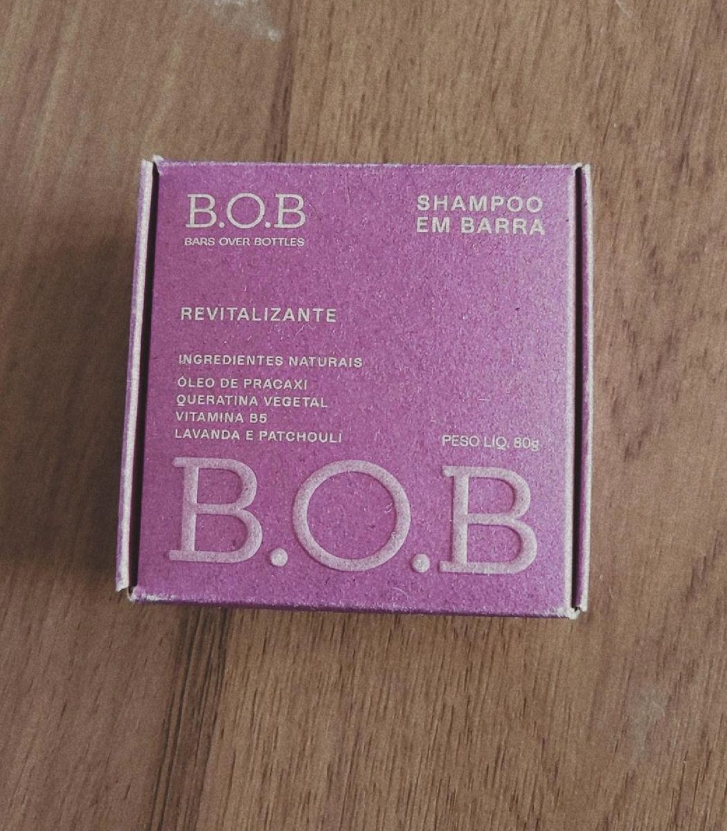 Shampoo Em Barra Revitalizante B.o.b | Produto P/ Cabelos Feminino B.O ...