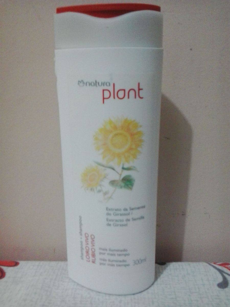 Shampoo Loiro Vivo Plant Produto p/ Cabelos Feminino Natura Nunca