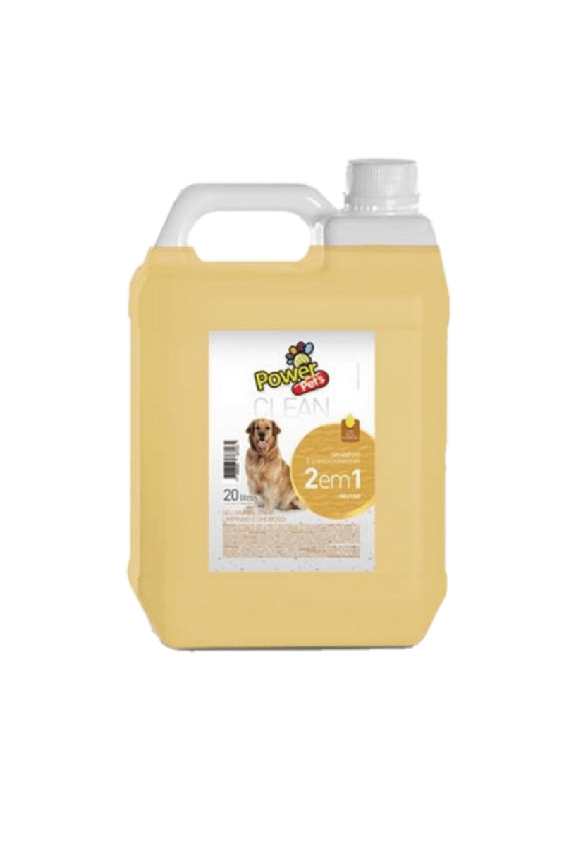Shampoo para Cães 2x1 Neutro Uso Profissional 5l Item p/ Pet Power
