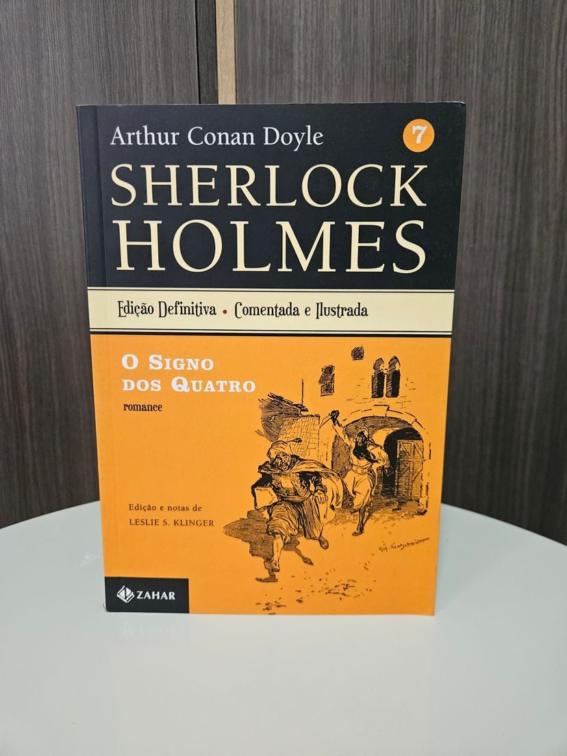 Sherlock Holmes V.7: O Signo Dos Quatro | Livro Jorge Zahar Nunca Usado ...