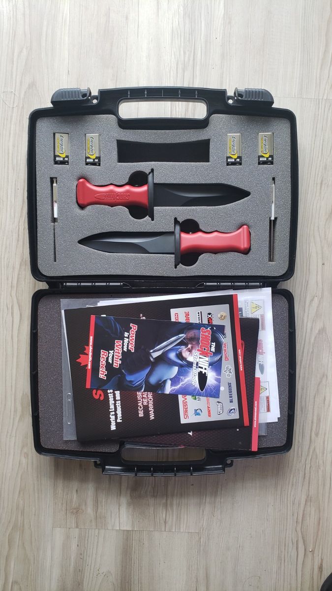 Shock Knife Faca de Choque para Treino de Defesa Pessoal e Artes