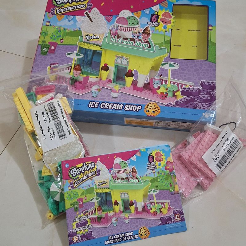 Shopkins Kinstructions Ice Cream Shop, Construtor Tipo Peças de