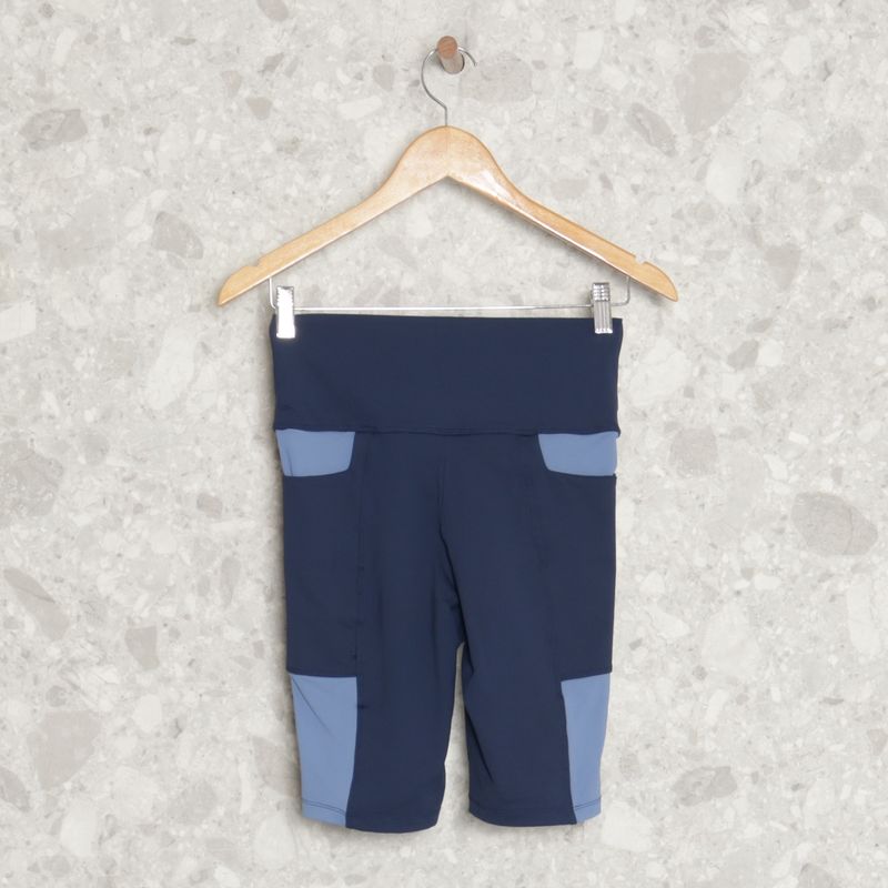 Short Azul Escuro Sandy Fitness, Shorts Feminino Sandy-Fitness Usado  96173938