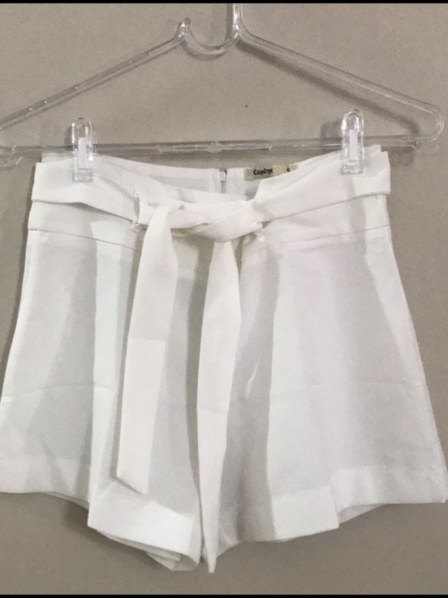 Shorts Branco, Shorts Feminino Usado 95592431