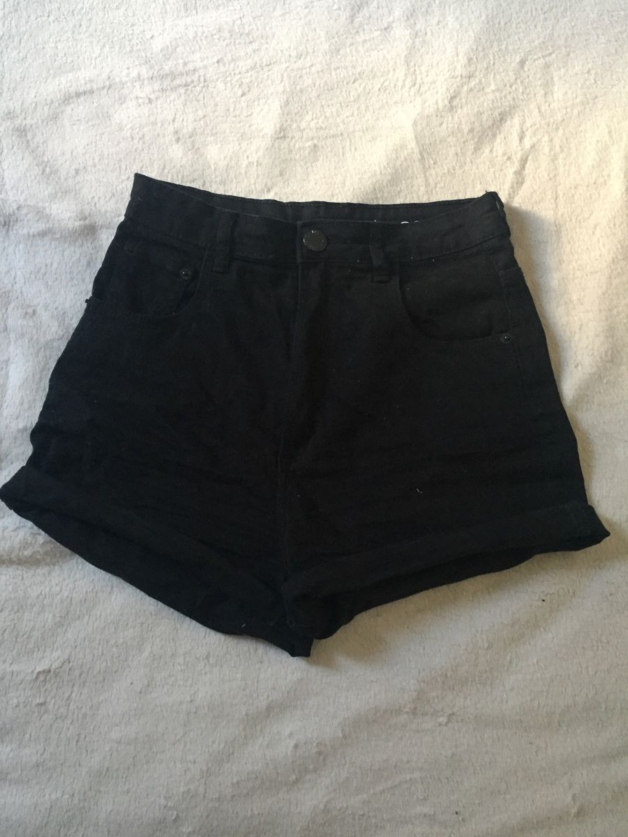 shorts cos alto preto
