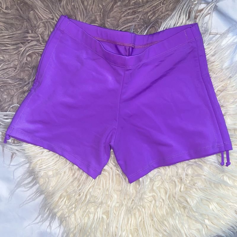 Short com Cordinha Lateral para Academia, Shorts Feminino Nunca Usado  91702987