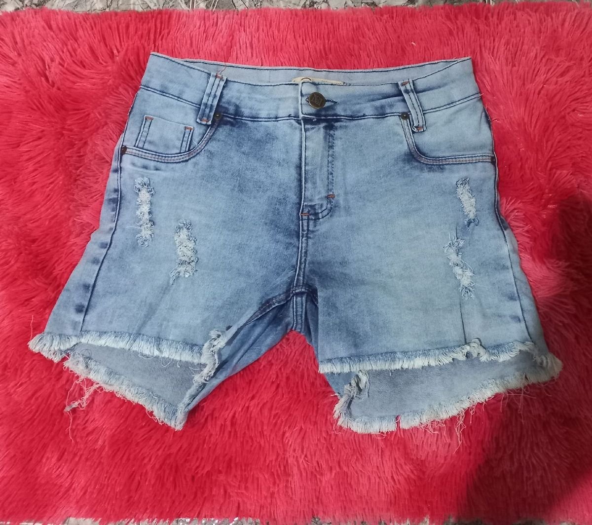 Short com Lycra Hot Pent, Shorts Feminino Ms Jeans Usado 80553777