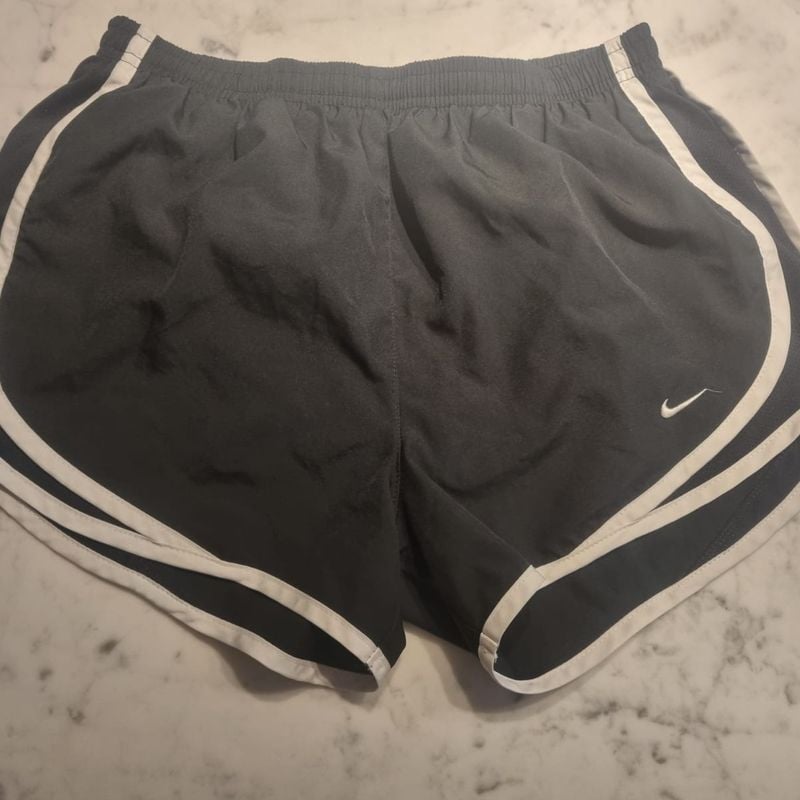 Black nike shorts with white trim online