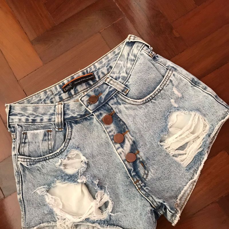 Short Jeans, Shorts Feminino Cavini Usado 80003063