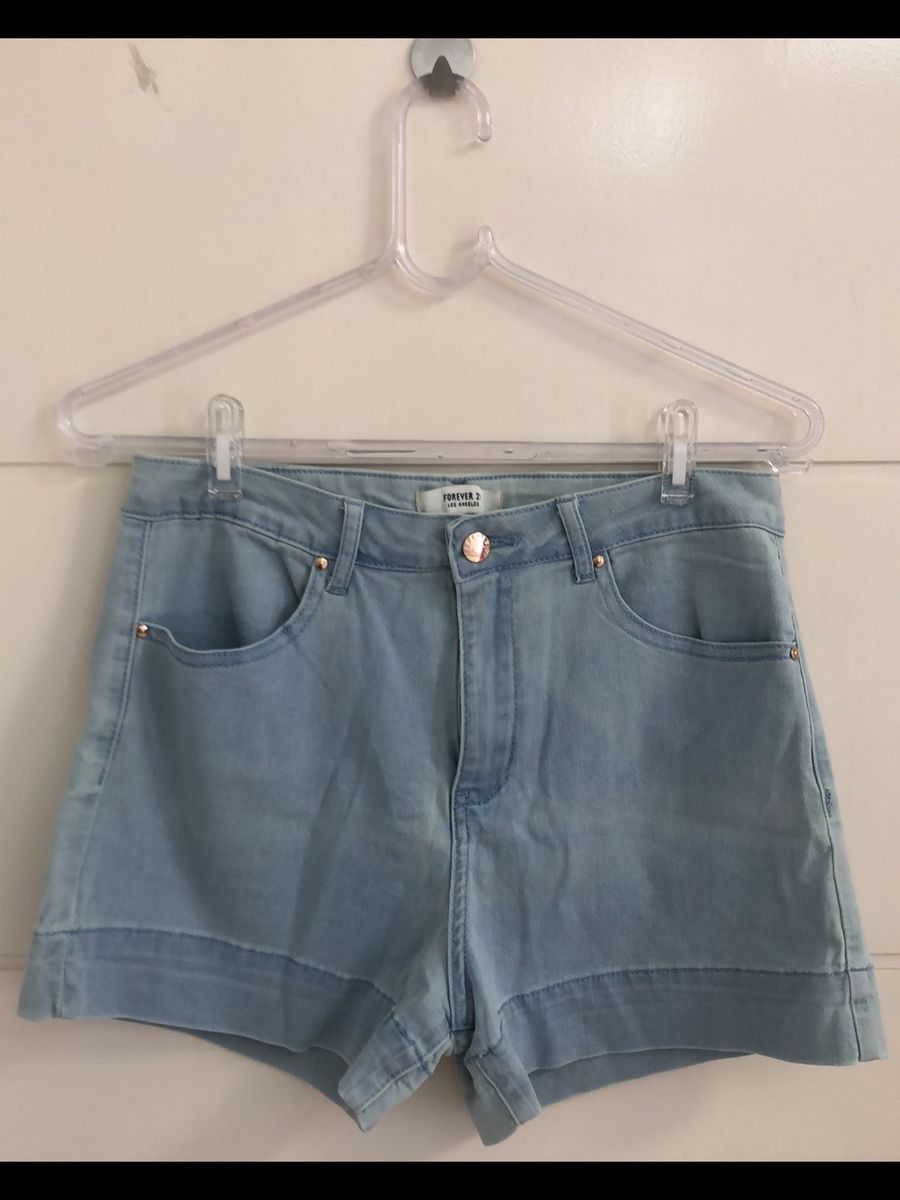 short curto cintura alta jeans