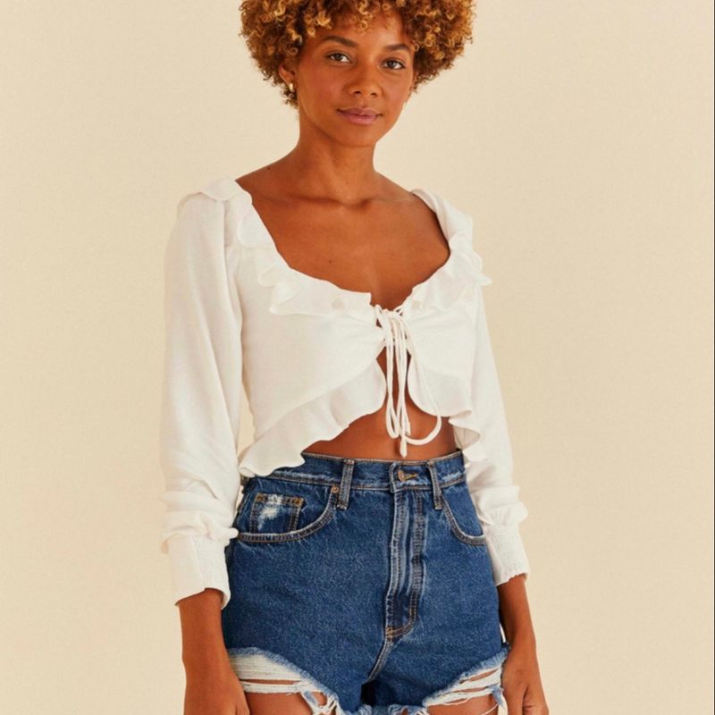 Short best sale farm jeans