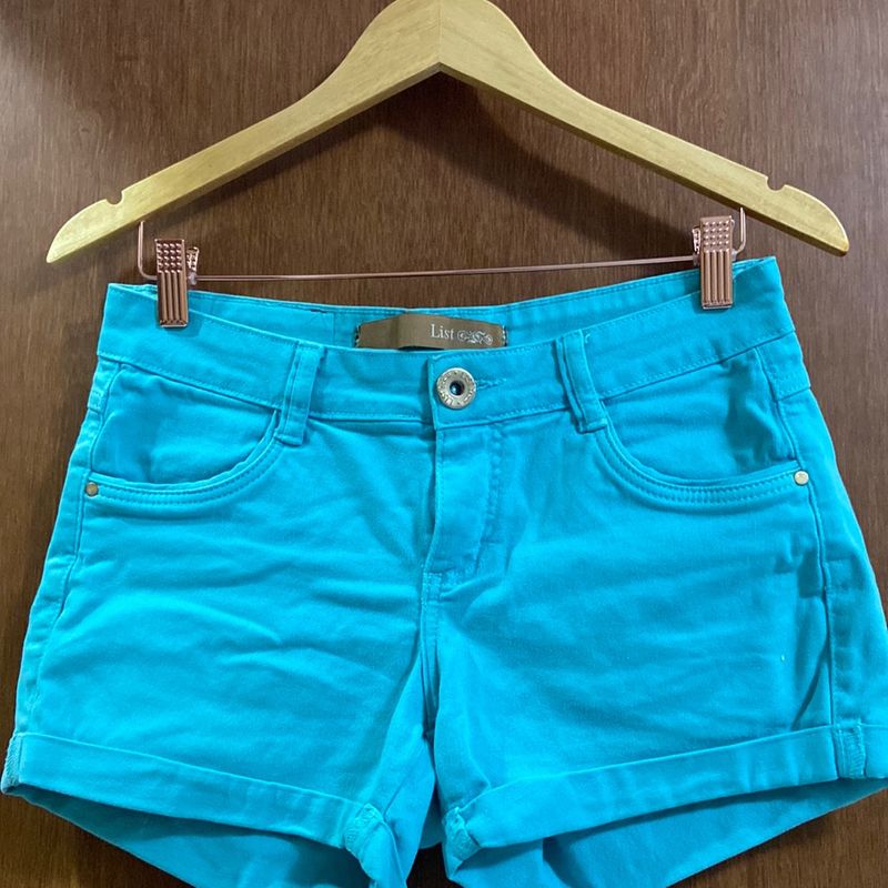 Short de sales brim feminino