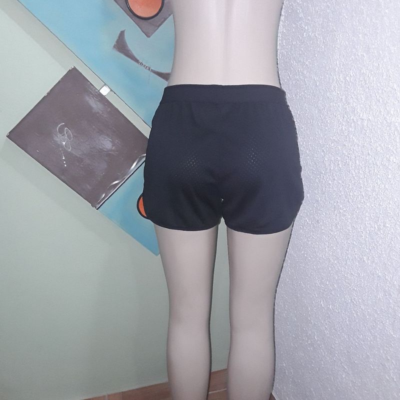 Short Preto Feminino Academia Fitness Caminhada e Corrida Verão