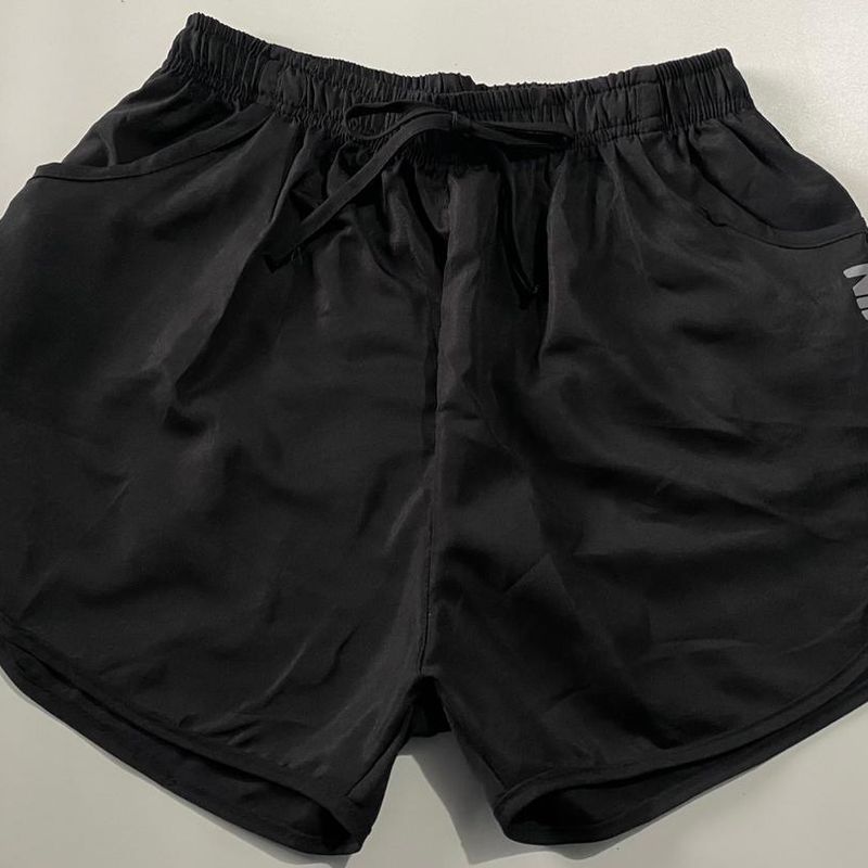 Short Feminino Tactel Para Caminhada, Saída De Praia, Academia