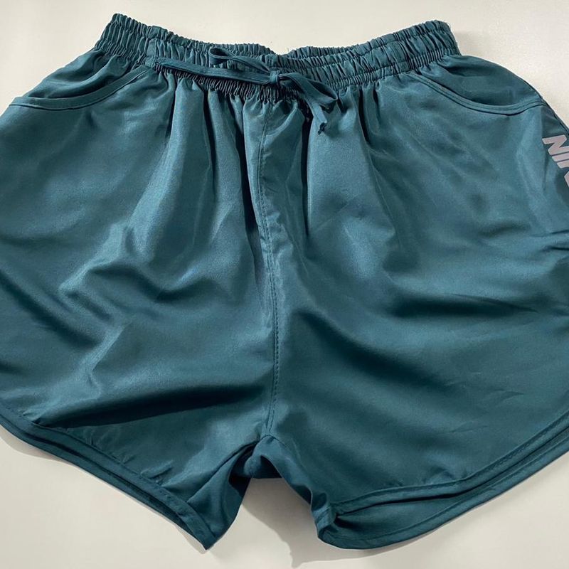 Short Feminino Tactel Para Caminhada, Saída De Praia, Academia