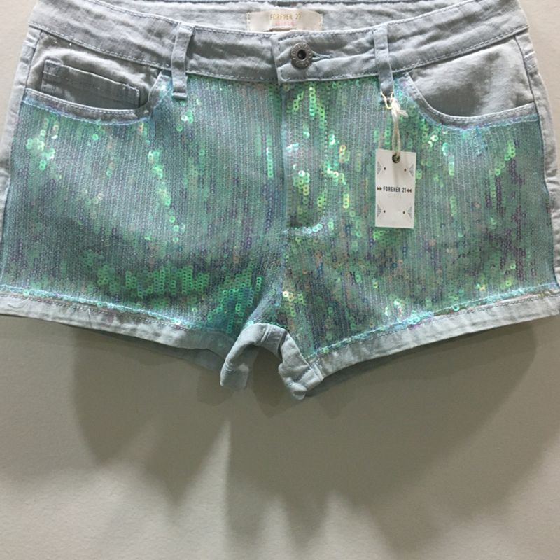 Holographic shorts sale forever 21