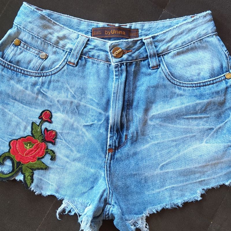 Short Jeans, Shorts Feminino By Una Usado 94866527