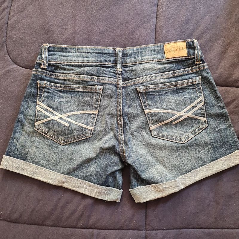 Short Jeans Aeropostale, Shorts Feminino Aeropostale Usado 85418636