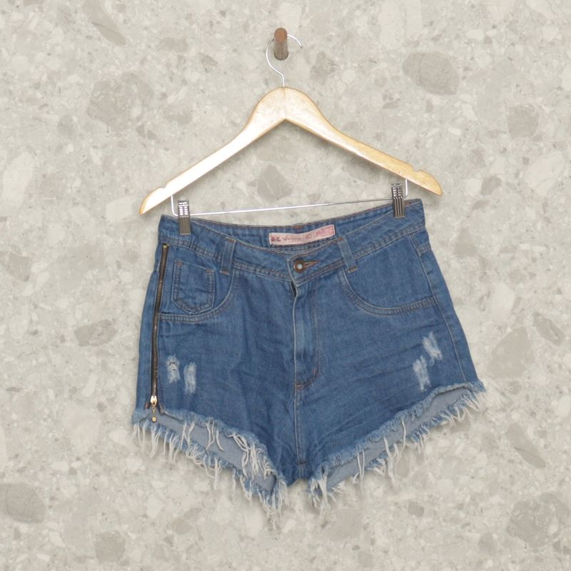 Short jeans best sale azul escuro