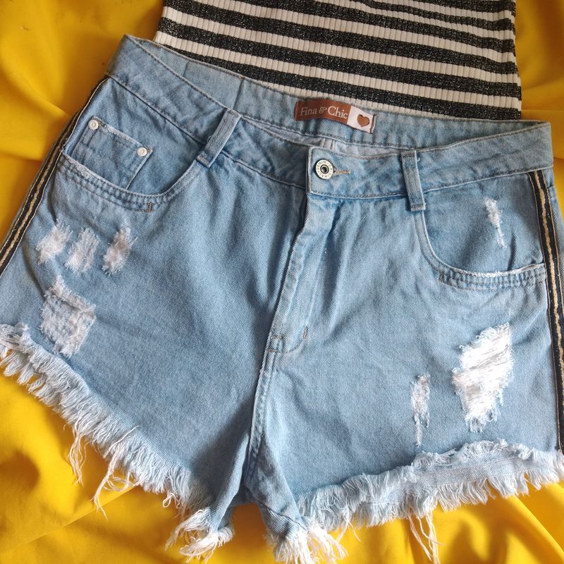 Shorts best sale jeans azul