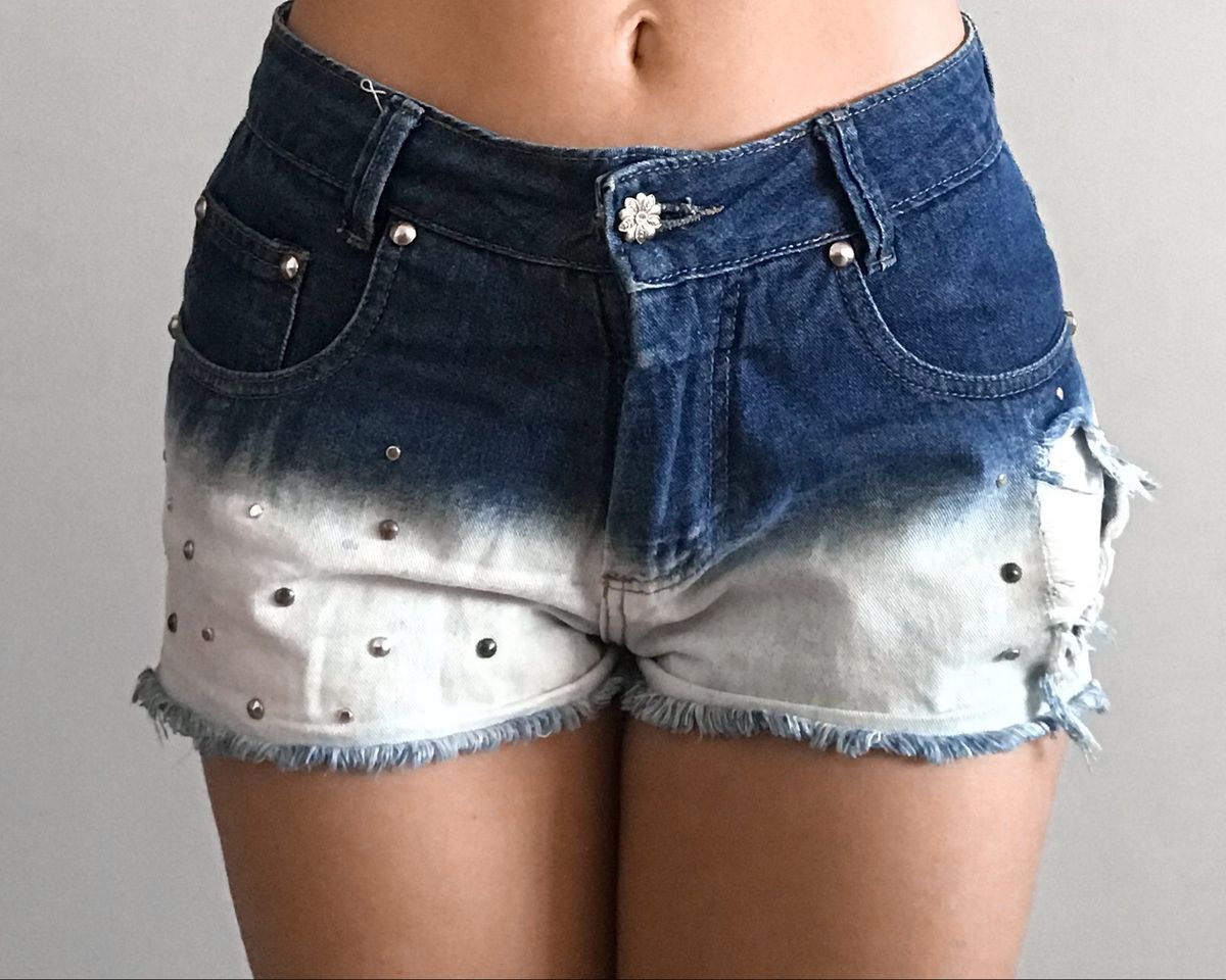 short jeans bicolor