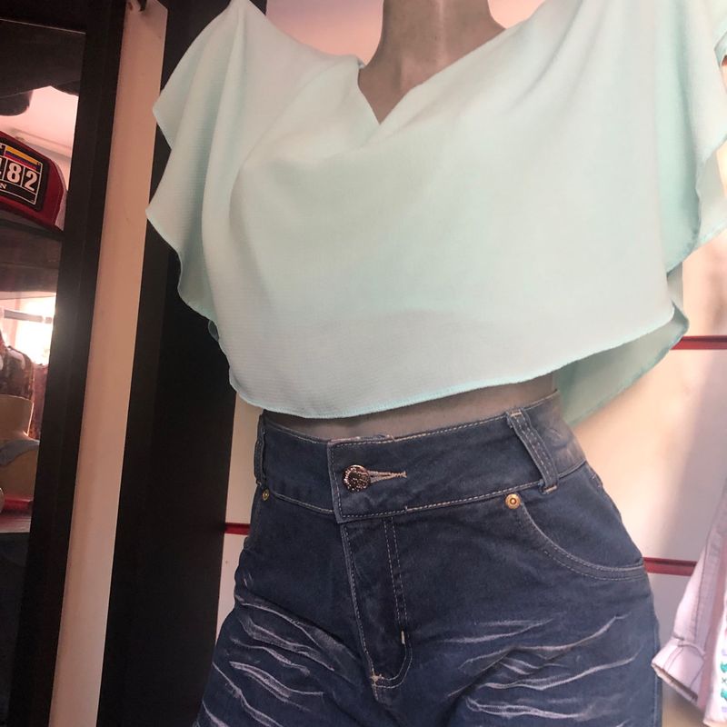 Blusa ciganinha com short hot sale jeans