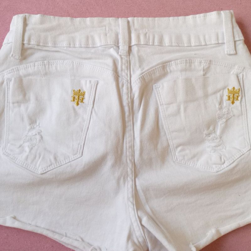 Shorts Branco, Shorts Feminino Usado 95592431