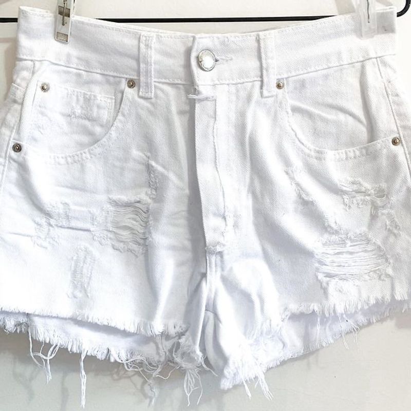 Short jeans sale branco renner