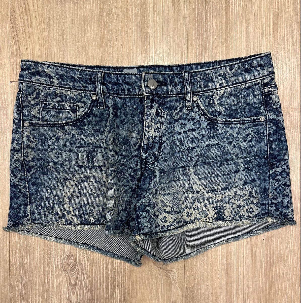 Short 2024 jeans camuflado