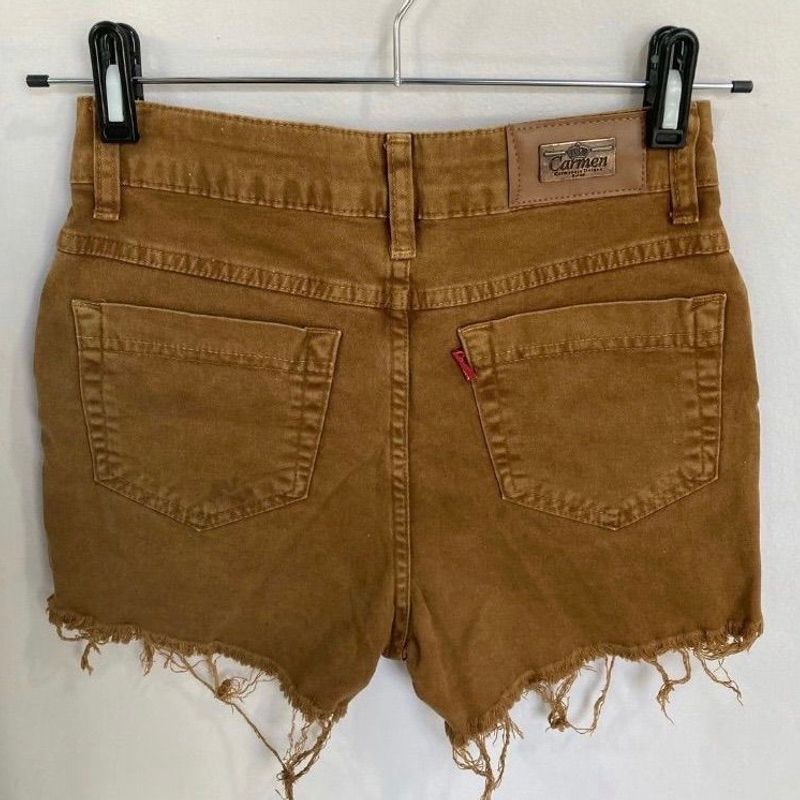 Short store jeans caramelo