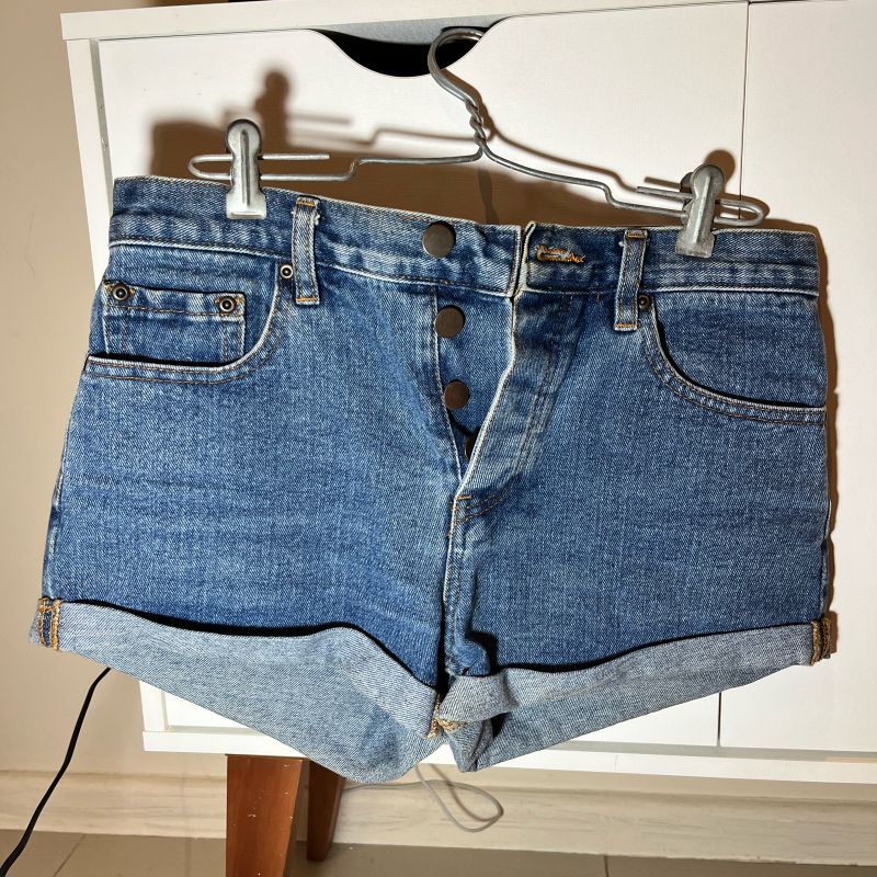 Short Jeans Cintura Alta Forever 21 Forever 21 Usado 110177094 enjoei