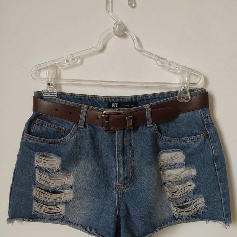 Short Jeans Cintura Alta, Shorts Feminino Mr Price Usado 72469837