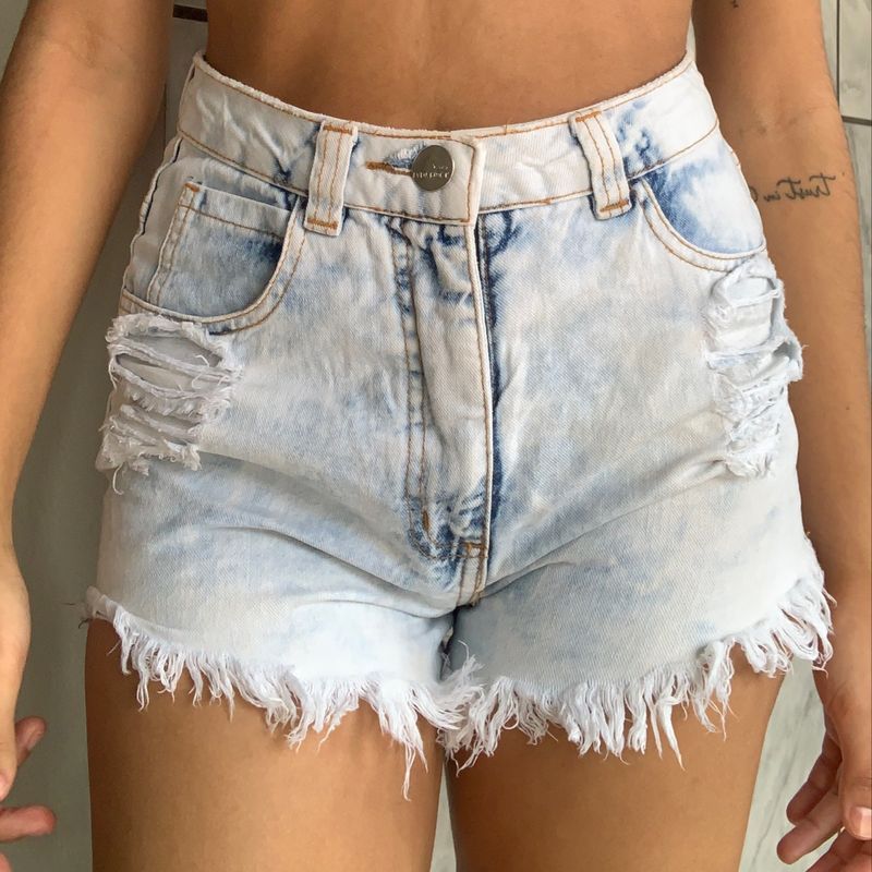 Short lady store rock cintura alta