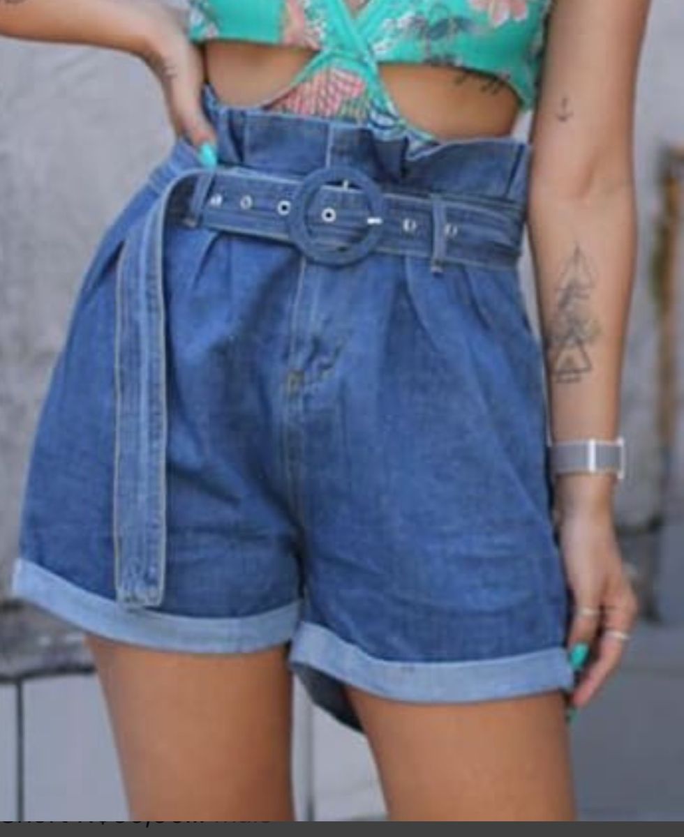 short largo cintura alta