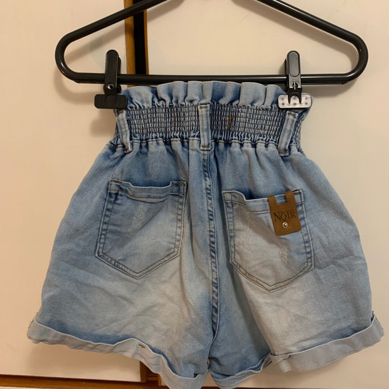 Short Jeans Strech Tiro Alto elástico cintura ⋆ Samantha XLFashion