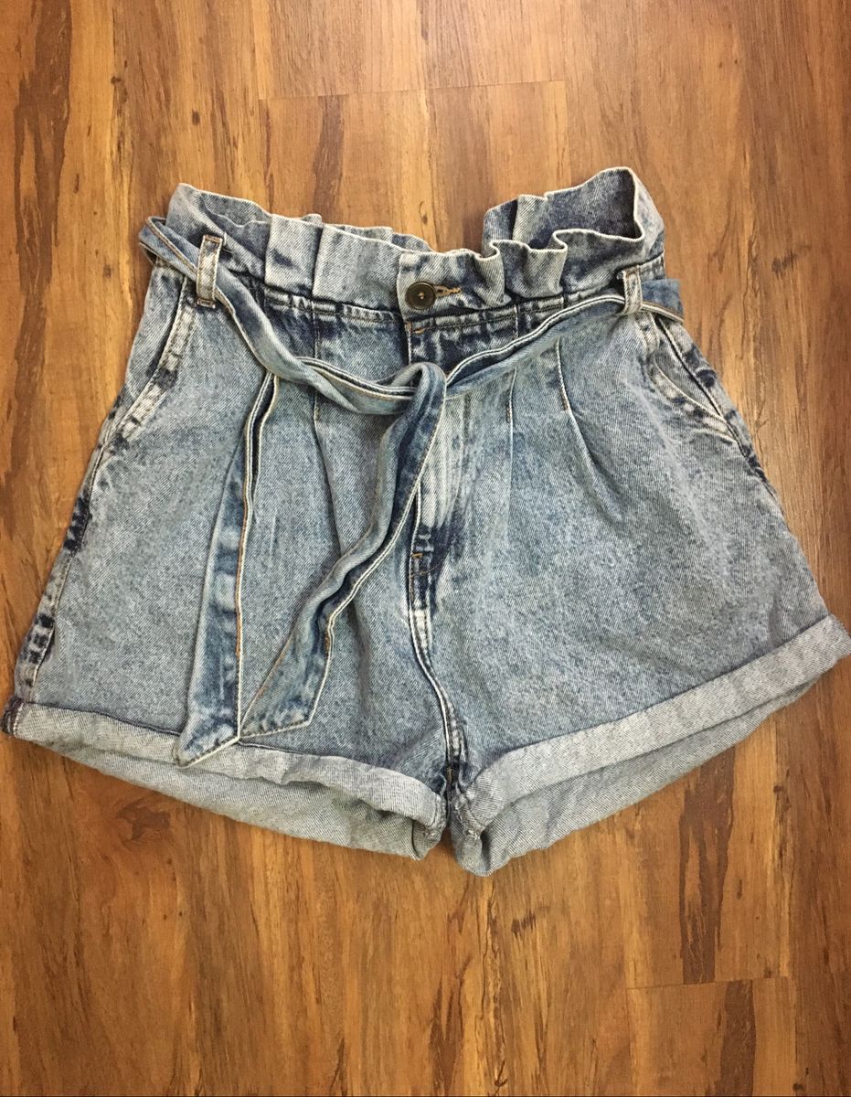 renner short jeans cintura alta