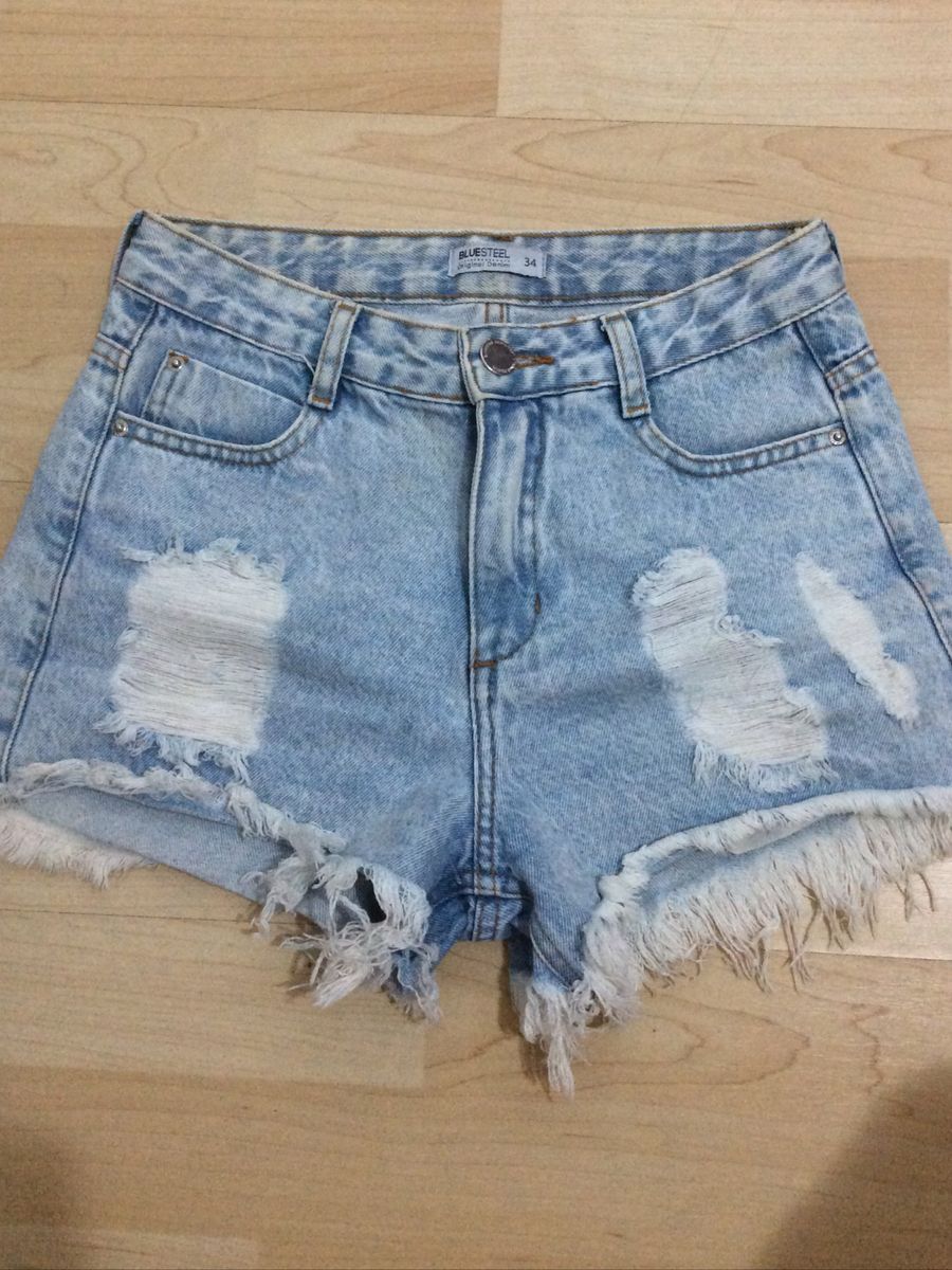 shorts jeans cintura alta renner