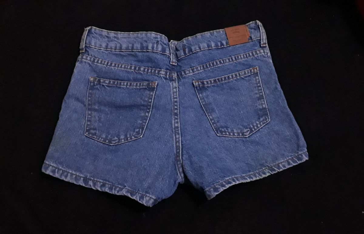 short jeans cintura alta vintage