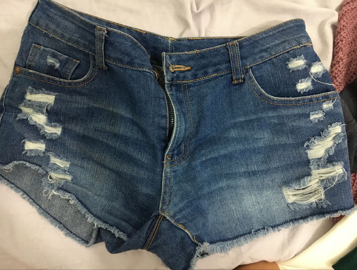 shorts jeans cintura baixa