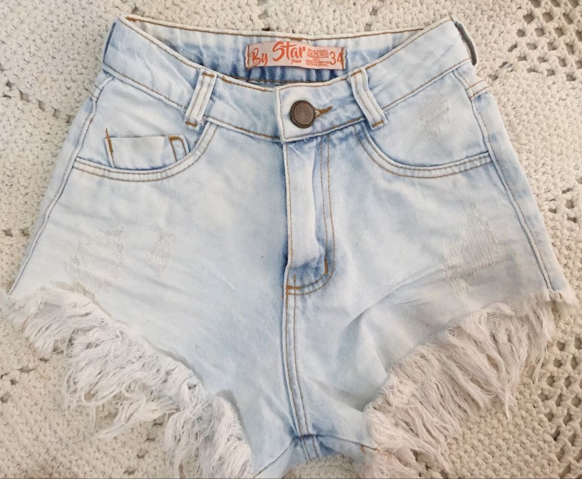 Shorts jeans 2024 feminino 34