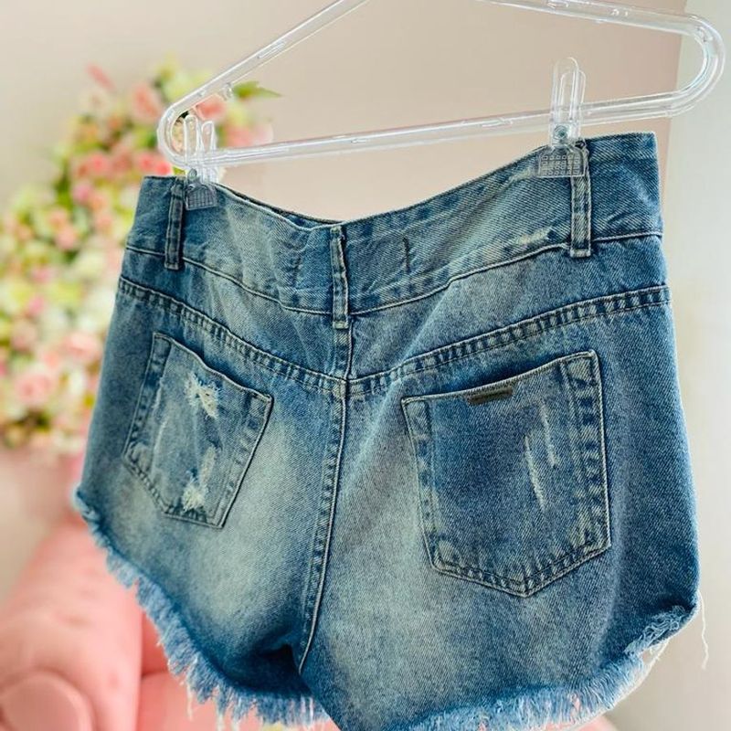 Short Jeans Feminino Cintura Alta Marisa - Compre Agora