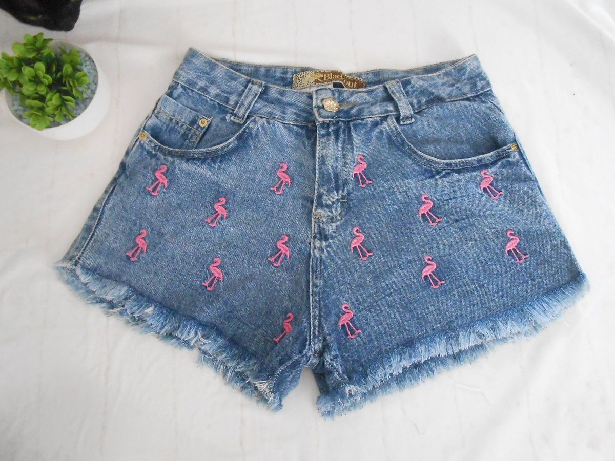 short jeans flamingo