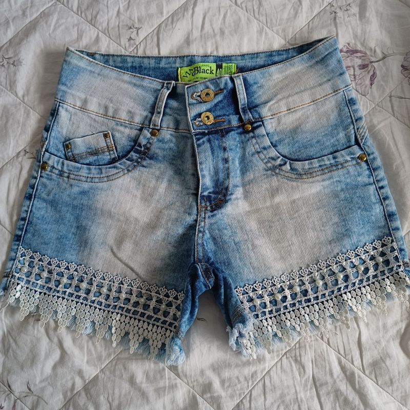 Customizar short jeans com hot sale croche