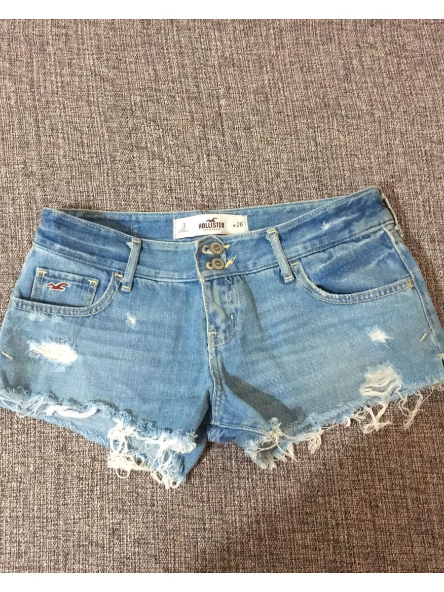 short curto jeans desfiado