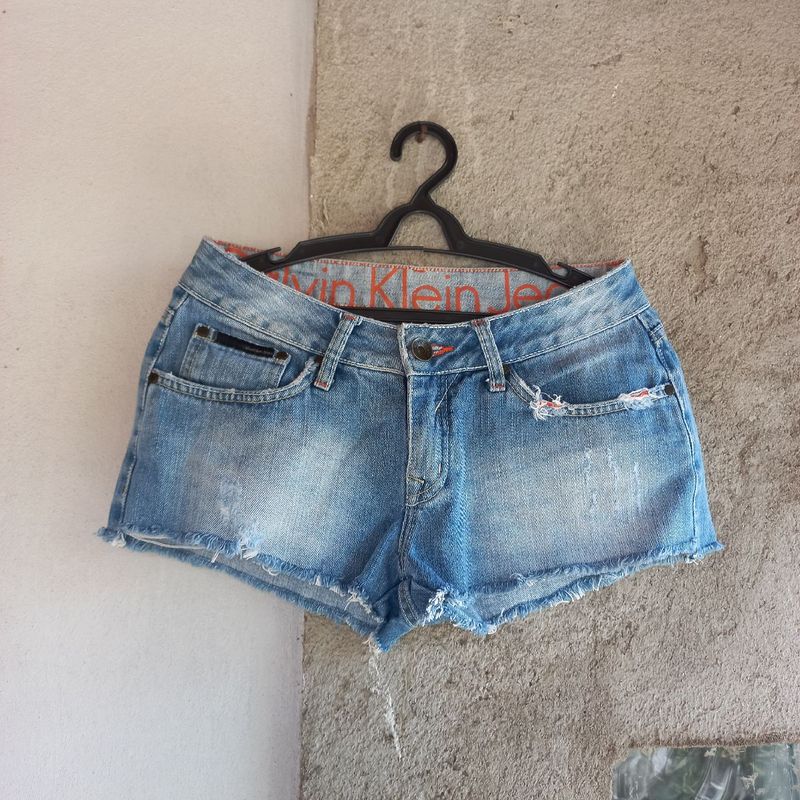 Shorts jeans store calvin klein feminino