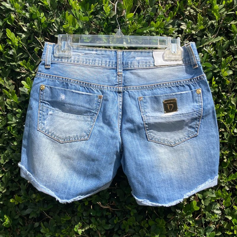 Short Jeans Aeropostale Desfiado Azul - Compre Agora