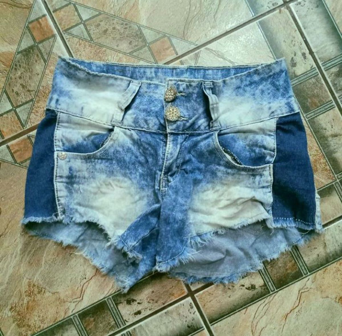 Short Jeans Curto, Shorts Feminino Jezzian Usado 94129115