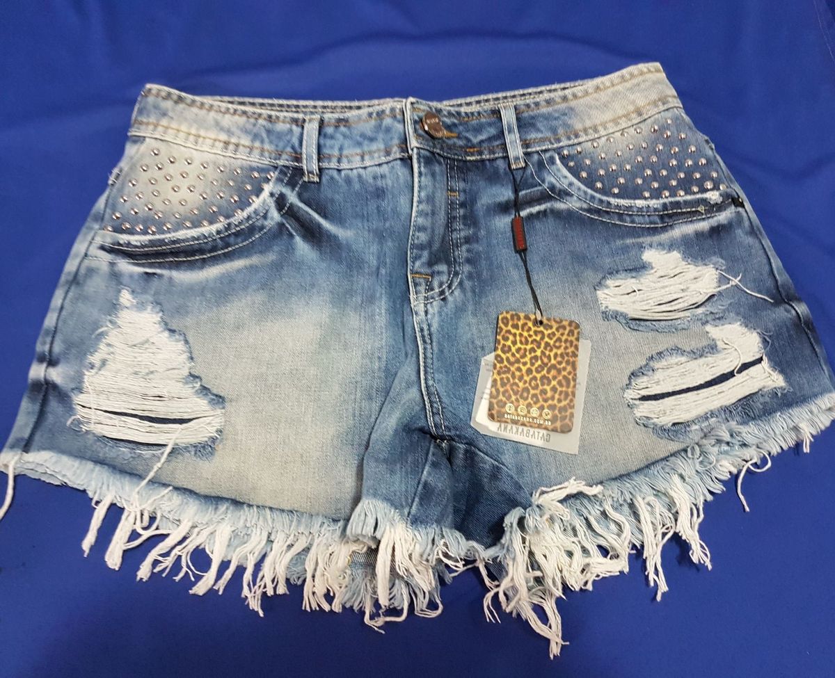 calça curta boca larga