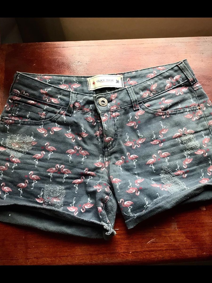 short jeans flamingo