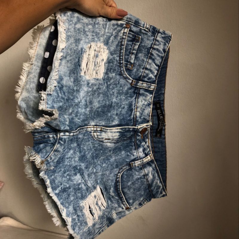 Short jeans hot sale desbotado